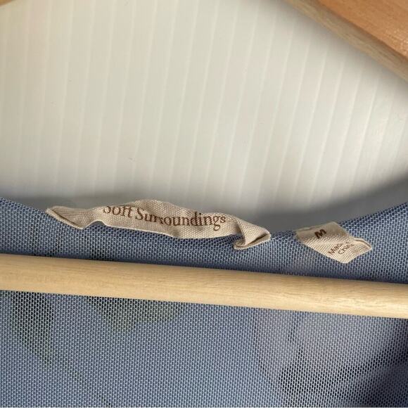 Soft Surroundings tiered sleeveless floral dress size med lilac purple flowers - Picture 7 of 10